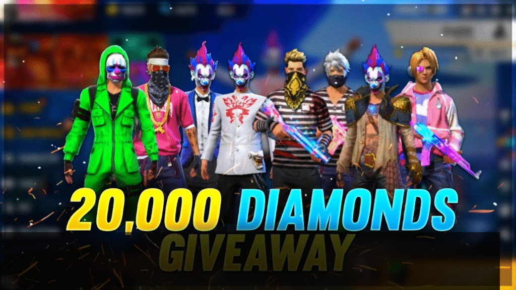 20,000 Free Fire Diamonds