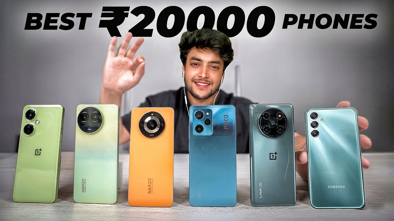 Best phones under 20k in India showing top budget smartphones with strong camera, battery and performance